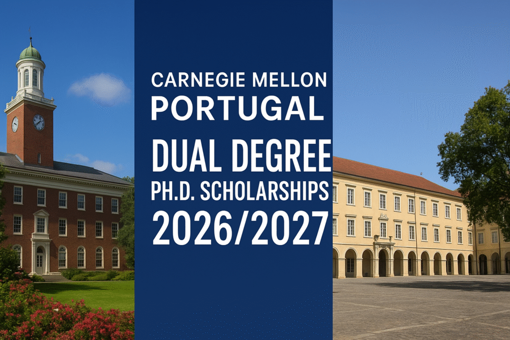 Carnegie Mellon Portugal Dual Degree Ph.D. Scholarships 2026/2027