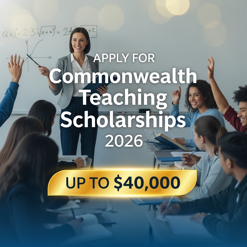 Commonwealth Teaching Scholarships 2026 – Apply now for up to $40,000 in financial support for future teachers in Australia