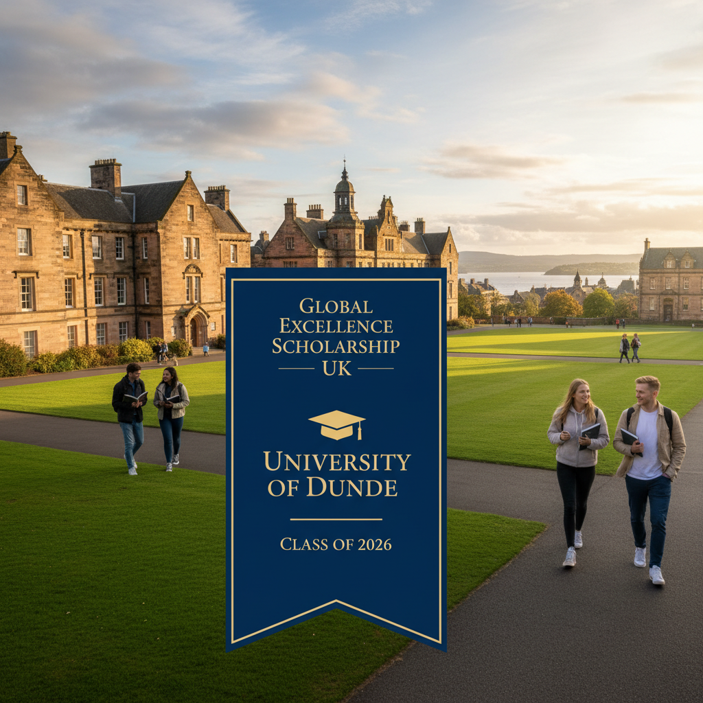 University of Dundee Global Excellence Scholarship UK campus view for international students