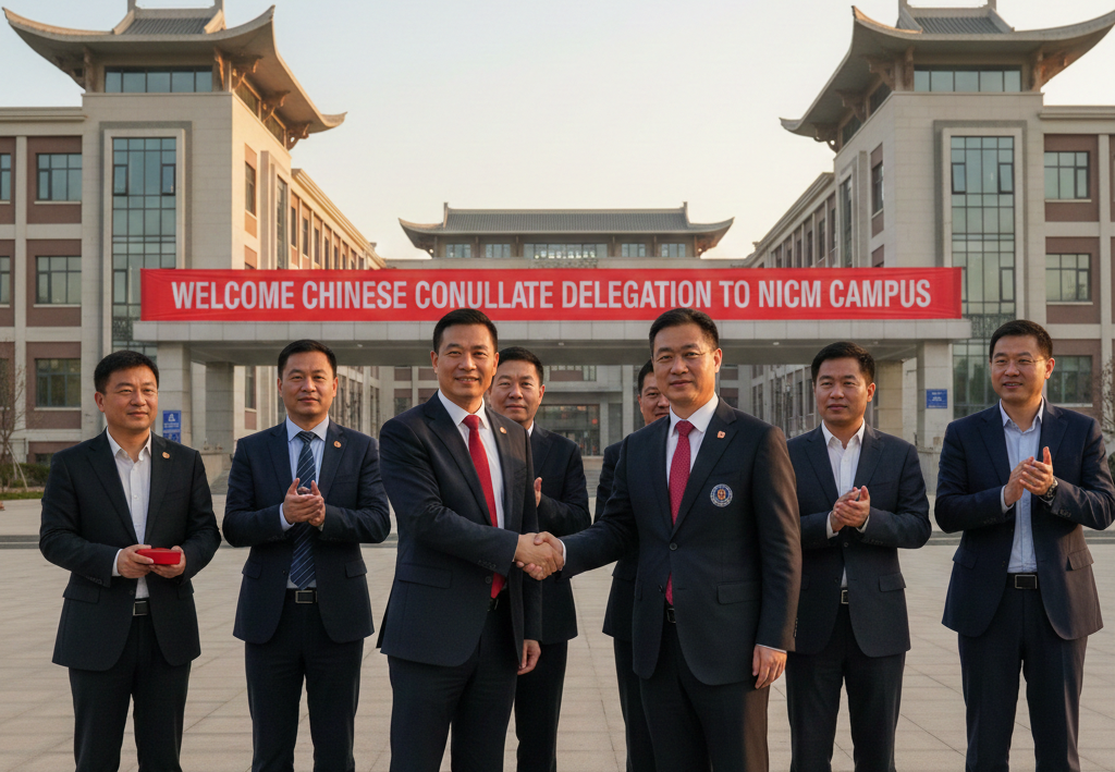 Chinese Consulate officials visit NICM campus