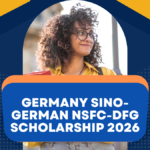 Student holding books representing the Germany Sino-German NSFC-DFG Scholarship 2026.