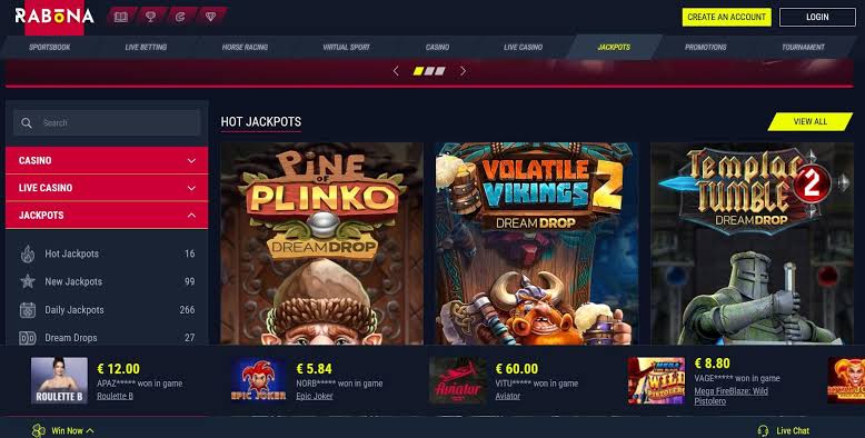 Recensione del sito di Rabona Casino Recensione del sito di Rabona Casino